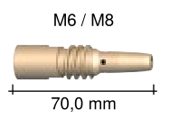 賓采爾焊槍A500導(dǎo)電嘴座